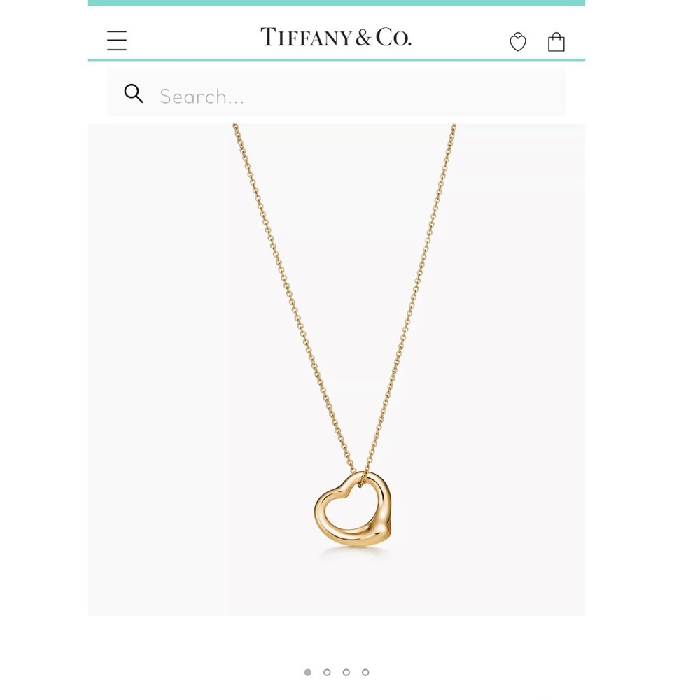 Tiffany Open Heart Pendant Necklace